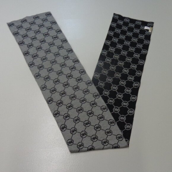 Michael Kors Black/Gray Scarf - Picture 4 of 10